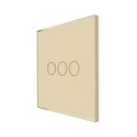 Panou Intrerupator Triplu cu Touch Din Sticla LUXION