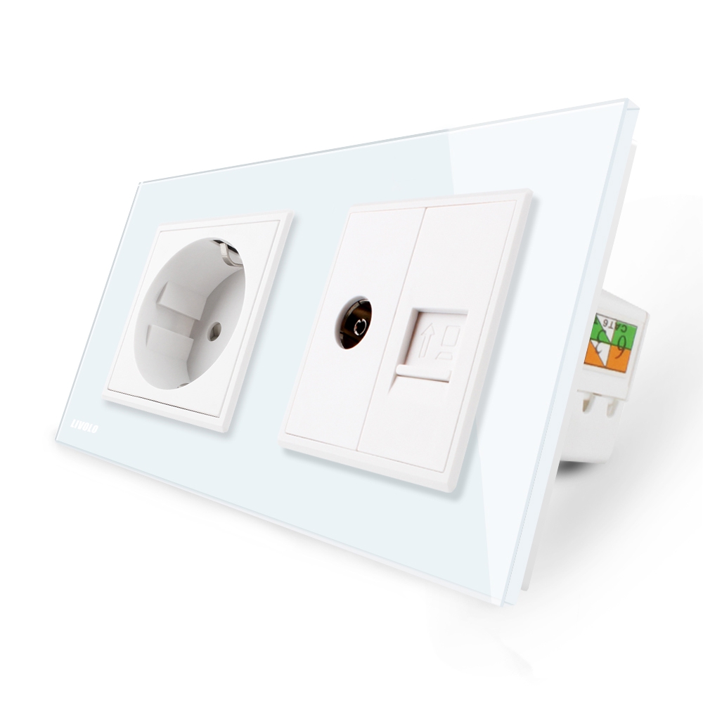 001-priza-dubla-livolo-1-priza-schukotv-internet-vl-c7c2eu-vc-11-alb.jpg Priza dubla Livolo cu rama din sticla 1 priza Schuko+TV/internet - imagine 1