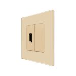 Priza HDMI cu Rama din Sticla LUXION