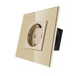 Priza Simpla LUXION cu Rama din Sticla