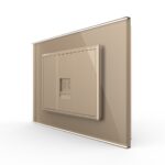 Priza Telefon LIVOLO cu Rama din Sticla