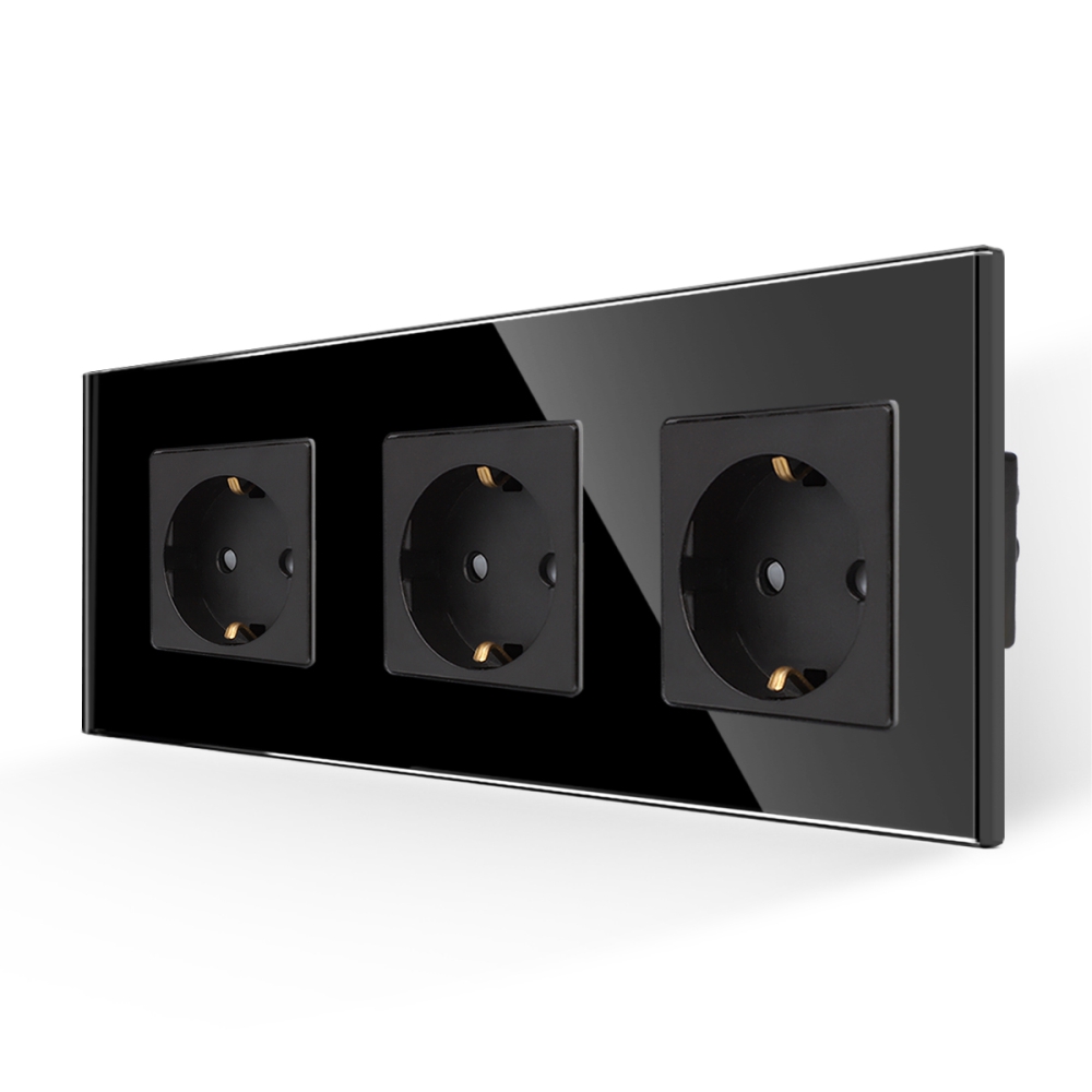 001-priza-tripla-luxion-cu-rama-din-sticla-lx-3mp010g-b-negru.jpg Priza Tripla cu Rama din Sticla LUXION - imagine 1