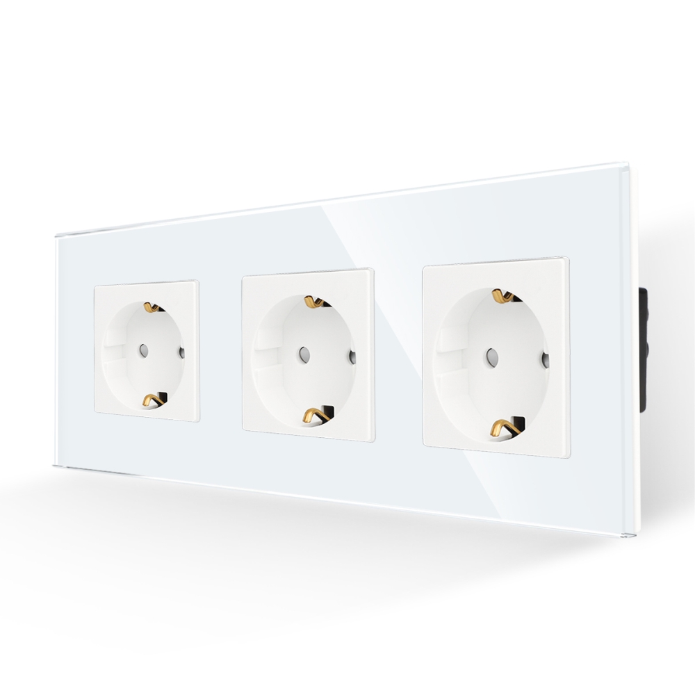 001-priza-tripla-luxion-cu-rama-din-sticla-lx-3mp010g-w-alb.jpg Priza Tripla cu Rama din Sticla LUXION - imagine 1