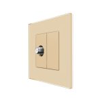 Priza TV Satelit cu Rama din Sticla LUXION