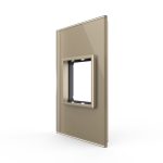 Rama din sticla Livolo standard Italian 2 module - Serie noua