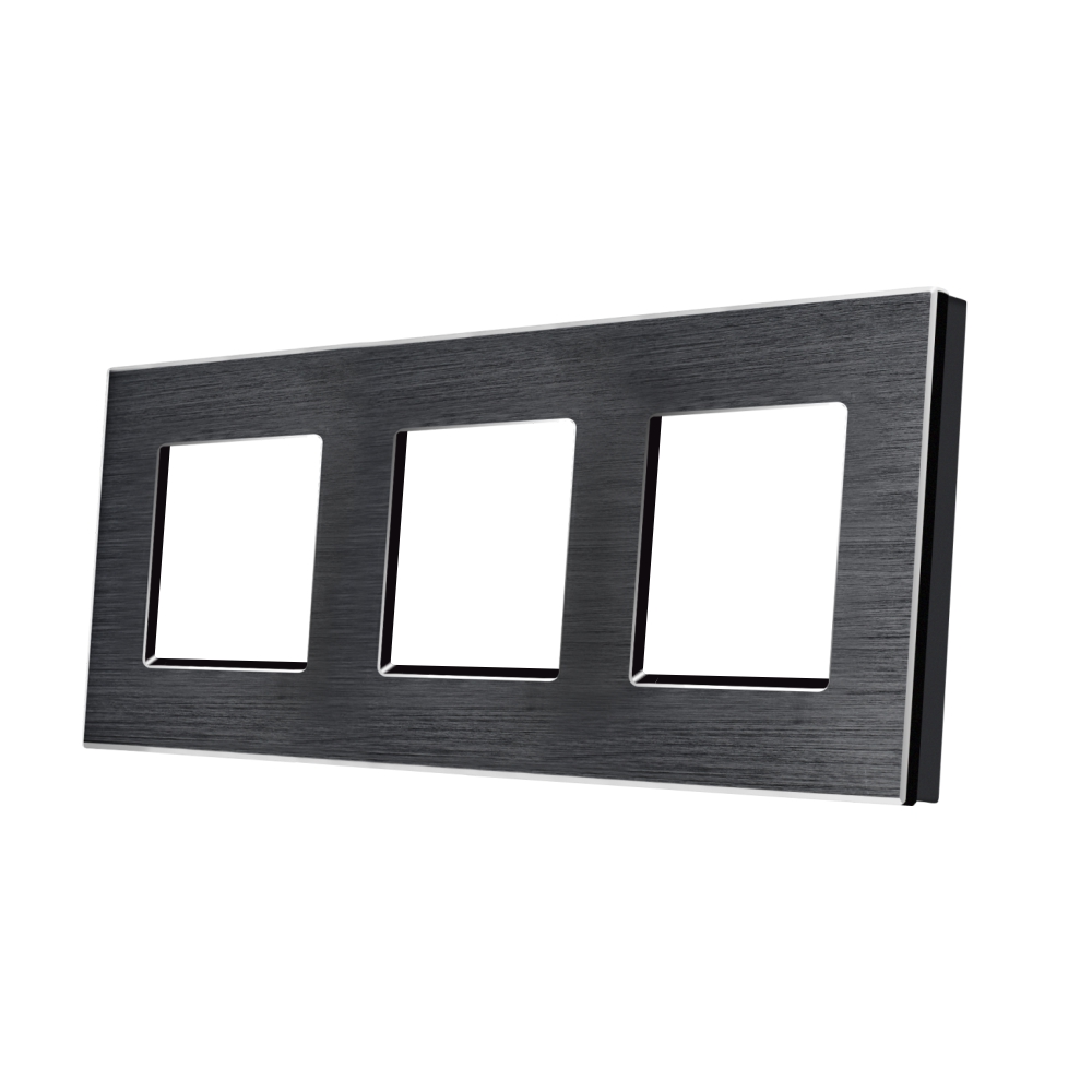 001-rama-tripla-luxion-din-aluminiu-lx-m2-3fb-negru.jpg Rama Tripla din Aluminiu LUXION - imagine 1