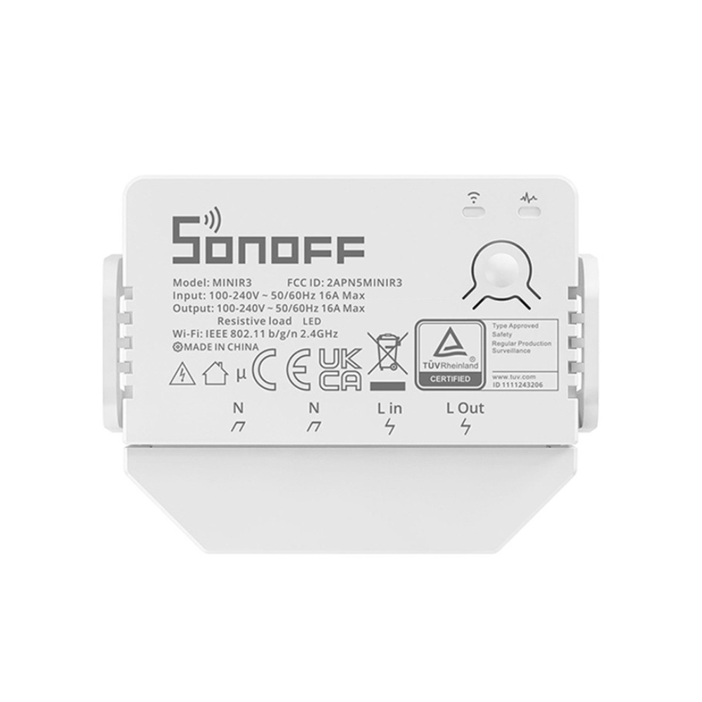 001-releu-sonoff-mini-r3.jpg Releu inteligent Sonoff Mini R3, Automatizare dispozitive, Control vocal, Functie partajare - imagine 1