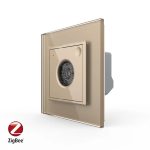 Senzor Control Sunet si Lumini Livolo cu Rama din Sticla, Protocol Zigbee