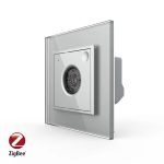 Senzor Control Sunet si Lumini Livolo cu Rama din Sticla, Protocol Zigbee