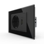 Priza simpla cu USB Livolo standard italian