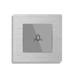 Buton Sonerie cu Touch, cu Revenire, din Sticla si Rama de Aluminiu LUXION - imagine 2