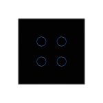 Intrerupator Cvadruplu Wi-Fi + RF433 cu Touch din Sticla LUXION - imagine 2