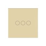 Intrerupator Triplu Wi-Fi + RF433 cu Touch din Sticla LUXION - imagine 2