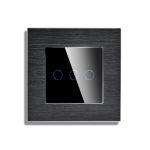 Intrerupator Triplu Wi-Fi cu Touch din Sticla si Rama de Aluminiu LUXION - imagine 2