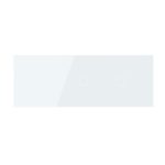 Intrerupator Simplu + Simplu + Simplu cu Touch LIVOLO cu Rama Din Sticla, Standard Italian, 6M - imagine 2