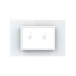 Intrerupator Dublu WIFI cu Touch LIVOLO cu rama din sticla, standard italian – Serie Noua - imagine 2