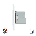 Intrerupator LIVOLO simplu ZigBee cap scara / cap cruce cu touch si 2 prize ZigBee din sticla, Control de pe telefon - imagine 2