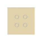 Intrerupator Cvadruplu Wi-Fi + RF433 cu Touch din Sticla LUXION - imagine 2