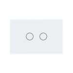 Intrerupator Dublu Cap Scara / Cruce Wireless cu Touch LIVOLO din Sticla – Standard Italian - imagine 2