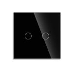 Intrerupator Dublu cu Variator si Touch din Sticla LUXION, RF433 - imagine 2