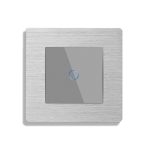 Intrerupator Simplu cu Variator cu Touch din Sticla si Rama de Aluminiu LUXION, RF433 - imagine 2