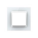 Intrerupator Simplu Mecanic si Cap Scara , 2 Module LIVOLO cu Rama din Sticla - Serie Noua - imagine 2