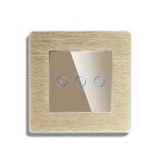 Intrerupator Simplu cu Variator cu Touch din Sticla si Rama de Aluminiu LUXION - imagine 2