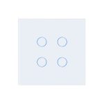 Intrerupator Cvadruplu cu Touch din Sticla LUXION, 500W - imagine 2