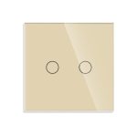 Intrerupator Dublu RF433 cu Touch din Sticla LUXION - imagine 2