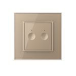 Intrerupator Dublu Cap Scara / Cruce cu Touch LIVOLO cu Rama din Sticla - Protocol Zigbee EC - imagine 2