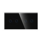 Intrerupator Dublu + Dublu cu Touch din Sticla LUXION - imagine 2