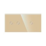 Intrerupator Dublu + Simplu cu Touch din Sticla LUXION - imagine 2