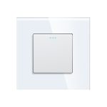 Intrerupator Simplu Mecanic cu Reset / Revenire LUXION cu Rama din Sticla - imagine 2