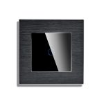 Intrerupator Simplu Wi-Fi cu Touch din Sticla si Rama de Aluminiu LUXION - imagine 2