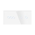 Intrerupator Triplu + Dublu cu Touch din Sticla LUXION - imagine 2