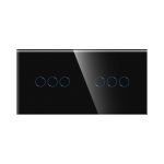 Intrerupator Triplu + Triplu cu Touch din Sticla LUXION - imagine 2