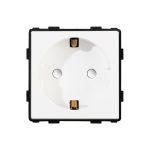 Modul Priza Simpla Fara Rama Din Sticla LUXION - imagine 2