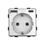 Modul Priza Simpla + USB-A + USB-C LUXION - imagine 2