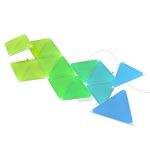 Kit 15 Panouri luminoase Nanoleaf Shapes Triangles, Iluminare LED RGBW, Senzor muzica, Cablu 2.5 m, Compatibil cu asistenti vocali - imagine 3