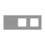 Panou Intrerupator Dublu cu Touch si 2 Prize Din Sticla LUXION - imagine 2