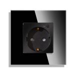 Priza Simpla Wi-Fi LUXION cu Rama din Sticla, RF433 - imagine 2