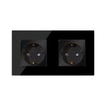 Priza Dubla cu Rama din Sticla LUXION - imagine 2