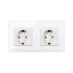 Priza Dubla cu Rama din Sticla LUXION - imagine 2