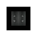 Priza Dubla cu Module Inguste cu Rama din Sticla LUXION - imagine 2