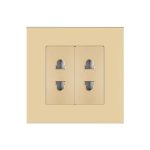 Priza Dubla cu Module Inguste cu Rama din Sticla LUXION - imagine 2