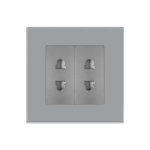 Priza Dubla cu Module Inguste cu Rama din Sticla LUXION - imagine 2