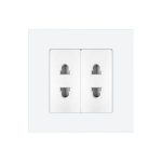 Priza Dubla cu Module Inguste cu Rama din Sticla LUXION - imagine 2