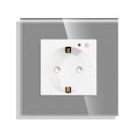 Priza Simpla Wi-Fi LUXION cu Rama din Sticla, RF433 - imagine 2