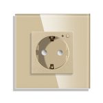 Priza inteligenta pentru perete LUXION Zigbee cu rama din sticla - imagine 2