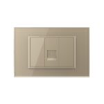 Priza internet Livolo cu rama din sticla - standard italian - imagine 2